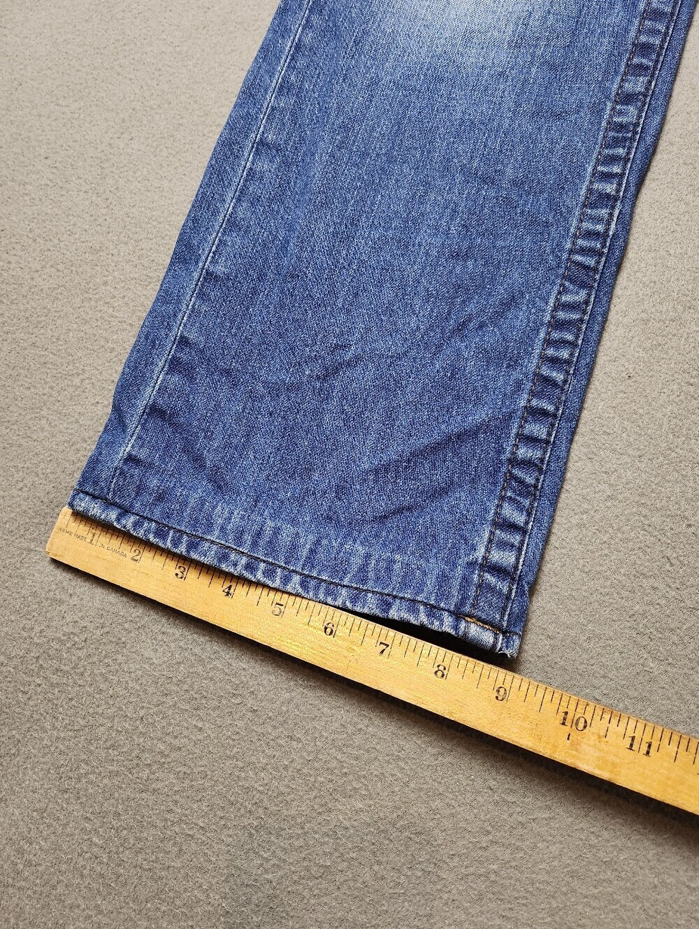 True religion jeans made in USA Straight leg 100% cotton Sz 34 - Hemmed - Picture 11 of 14
